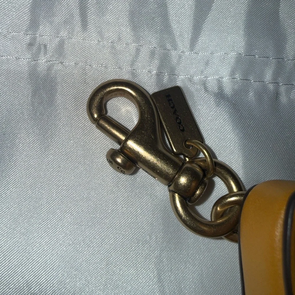 Coach Star Coin Pouch/Bag Charm in Ochre - NWOT - Picture 2 of 4